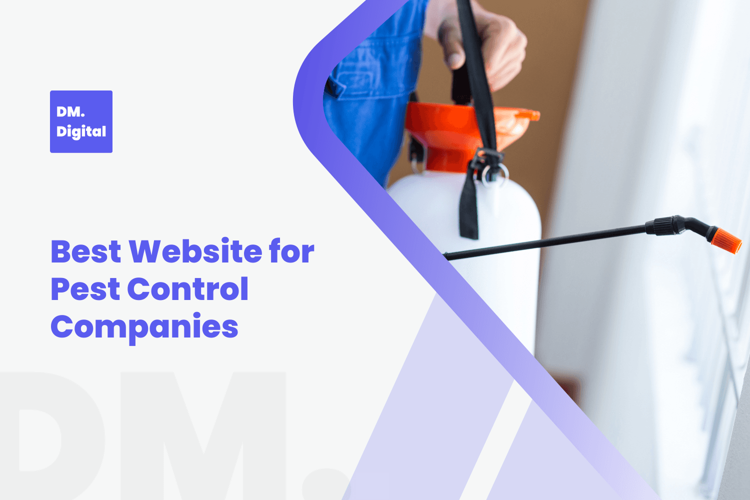 Pest control technician holding professional pesticide sprayer for best pest control company websites